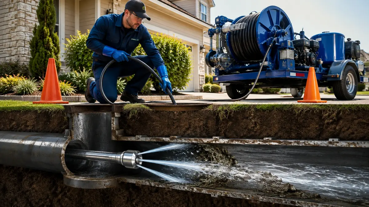 Main Sewer Line Hydro Jet Cleaning in Menifee