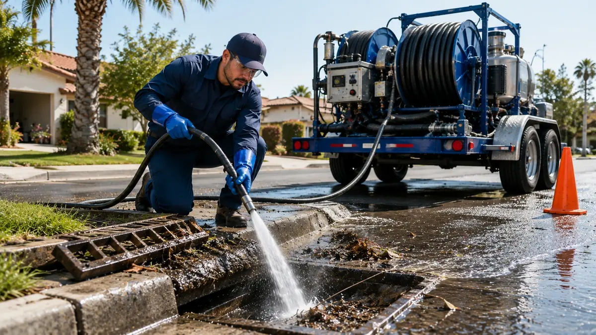 Storm Drain Hydro Jet Cleaning in Menifee