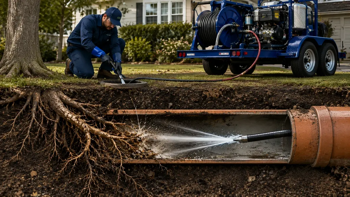 Tree Root Removal with Hydro Jetting in Menifee
